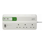 PM6U-UK | APC Performance SurgeArrest 6 outlets with 5V, 2.4A 2 port USB charger, 230V UK - Image 2
